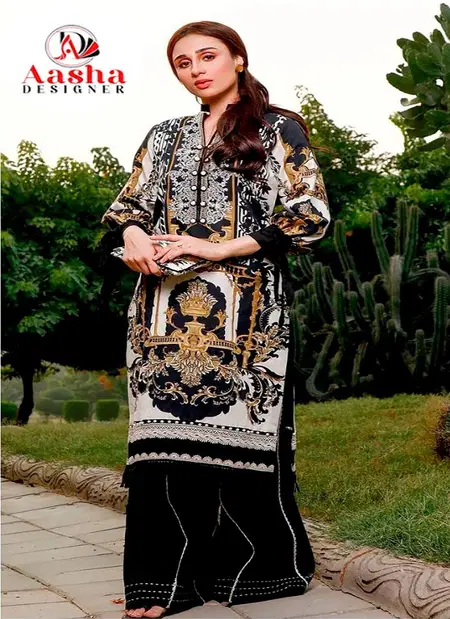 Aasha 1171 Cotton Dupatta Pakistani Salwar Kameej Wholesale Market In Surat